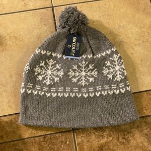 Juncture fleece lined snow hat gray